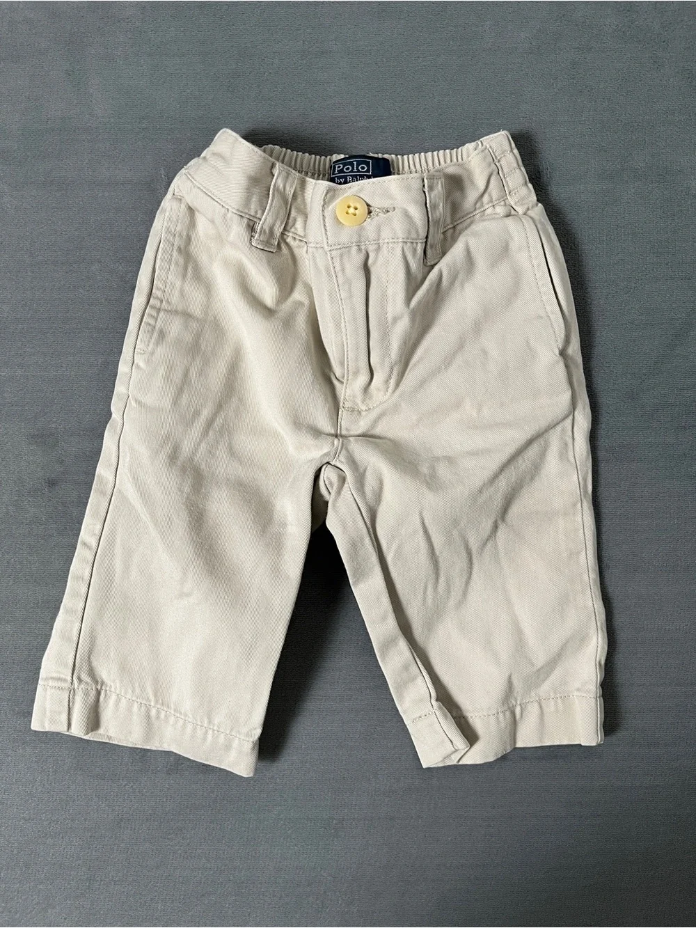 Ralph Lauren Outfit Set Infant 9 Months Red Half-Zip Pullover & Khaki Pants